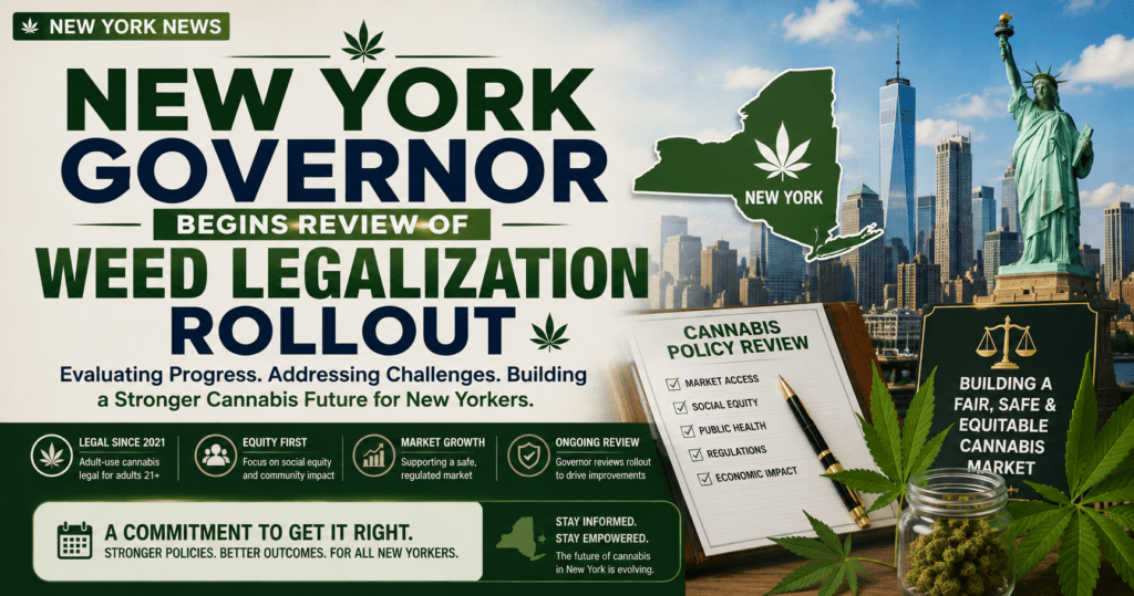 New York Governor Begins Review of Weed Legalization Rollout