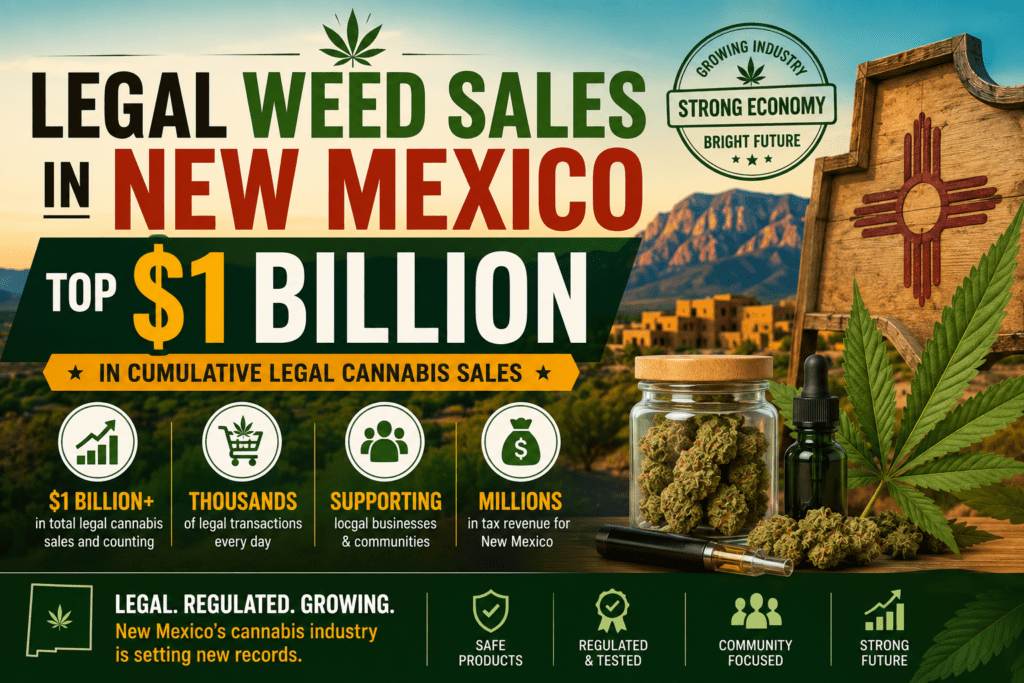 Legal Weed Sales in New Mexico Top $1 Billion