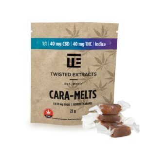 1:1-40mg Cara Melts Indica Premium Edibles Online For Sale - Image 2