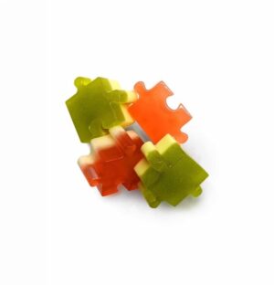 Lychee & Kiwi CBD Puzzle Gummies Premium Hybrid Online For Sale - Image 4