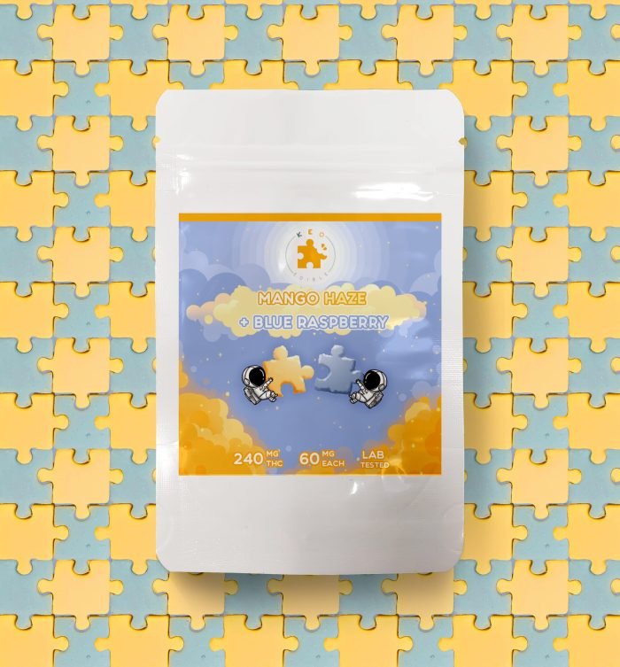 Mango & Raspberry Puzzle Gummies Premium Hybrid Online For Sale - Image 3