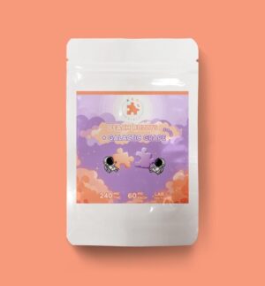 Peach & Grape Puzzle Gummies 240mg Premium Hybrid Edibles Online For Sale - Image 2