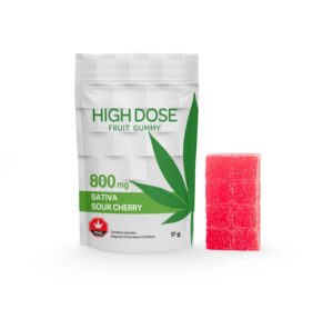 Sour Cherry Fruit Gummies 800mg THC Premium Sativa Online For Sale