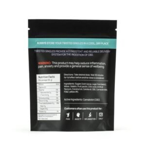 Sour Lemon CBD Twisted Singles Premium Edibles Online For Sale - Image 4