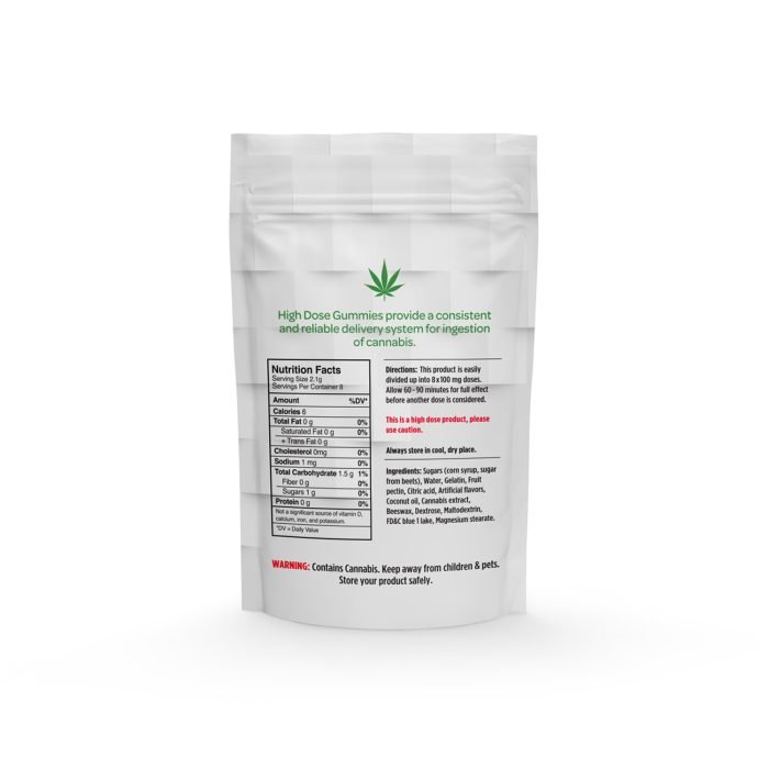 Sour Raspberry 200mg Indica Gummies Premium Edibles For Sale - Image 3