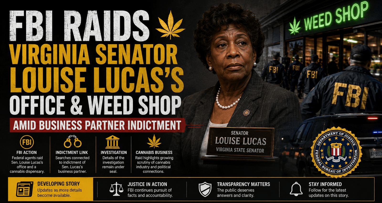 FBI Raid Louise Lucas