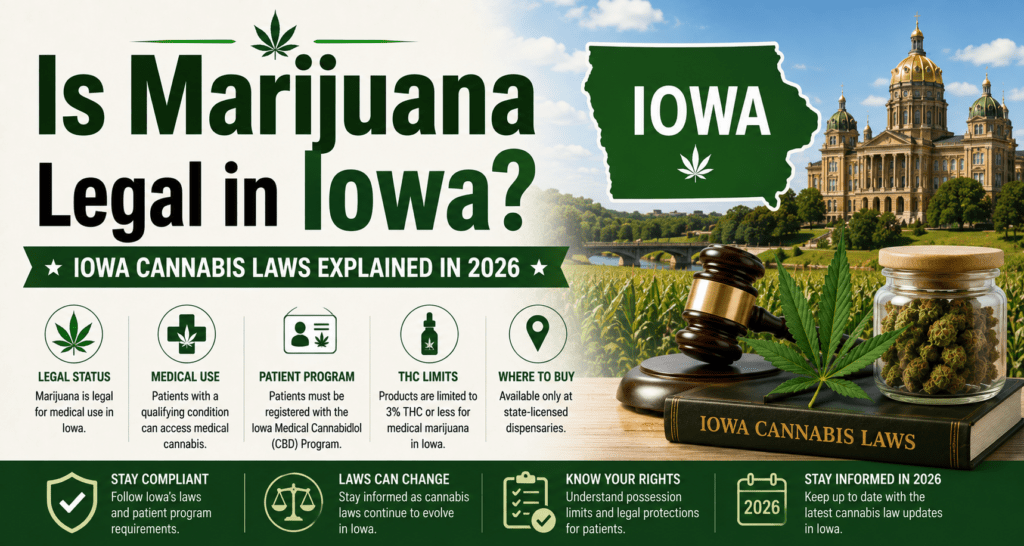 Is Marijuana Legal in Iowa? Iowa Cannabis Laws Explained in 2026
