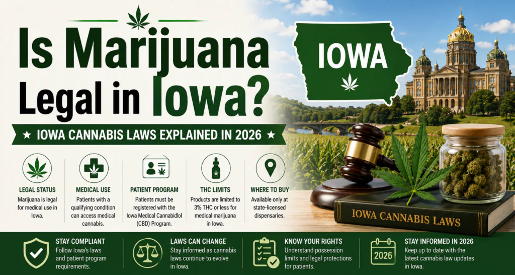 Is Marijuana Legal in Iowa? Iowa Cannabis Laws Explained in 2026