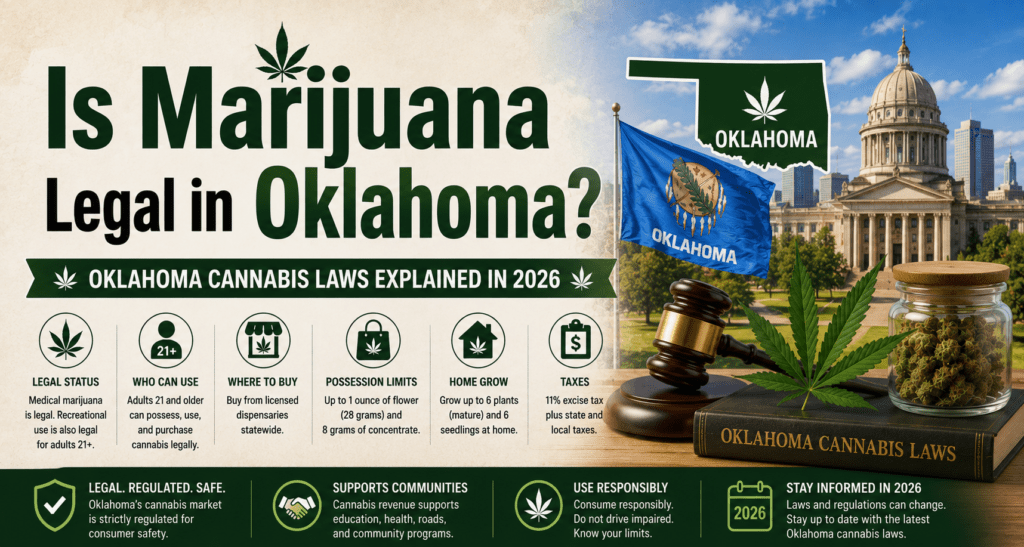 Is Marijuana Legal in Oklahoma? Oklahoma Cannabis Laws Explained in 2026