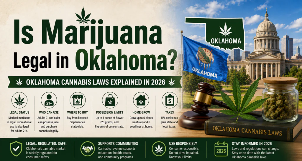Is Marijuana Legal in Oklahoma? Oklahoma Cannabis Laws Explained in 2026