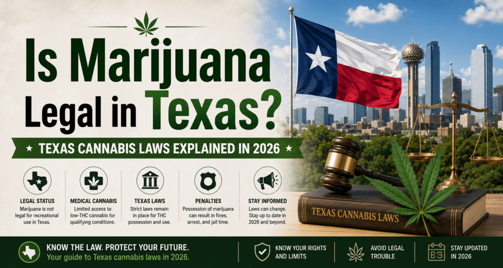 Is Marijuana Legal in Texas? Texas Cannabis Laws Explained in 2026