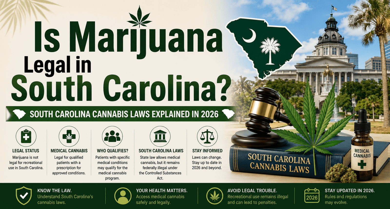 Is Marijuana Legal in South Carolina? South Carolina Cannabis Laws Explained in 2026