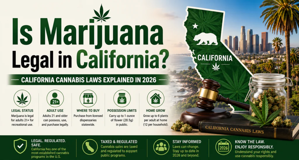 Is Marijuana Legal in California? California Cannabis Laws Explained in 2026