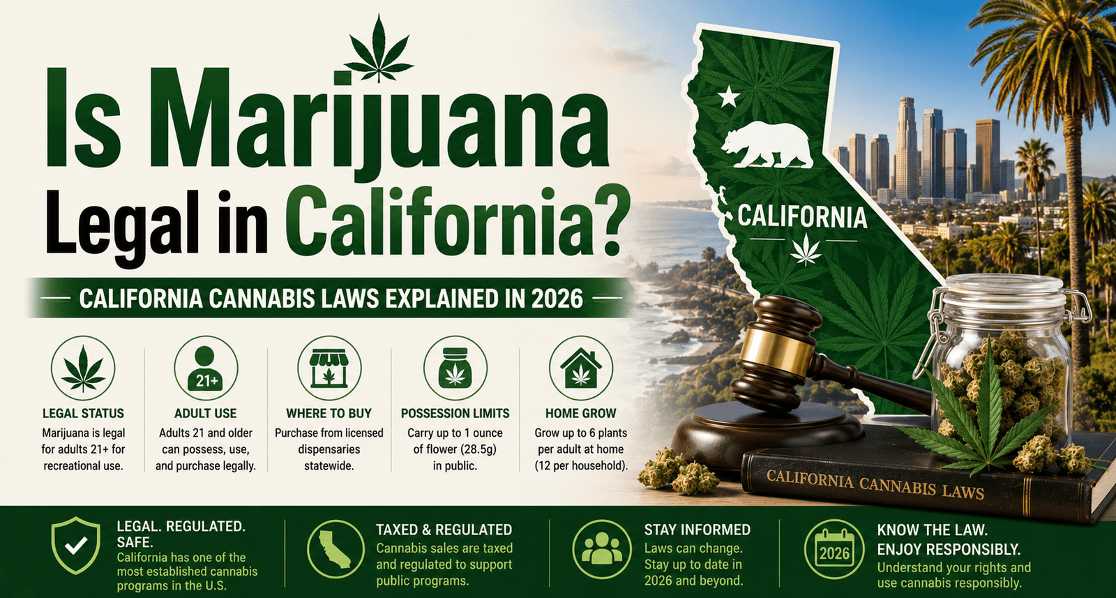 Is Marijuana Legal in California? California Cannabis Laws Explained in 2026