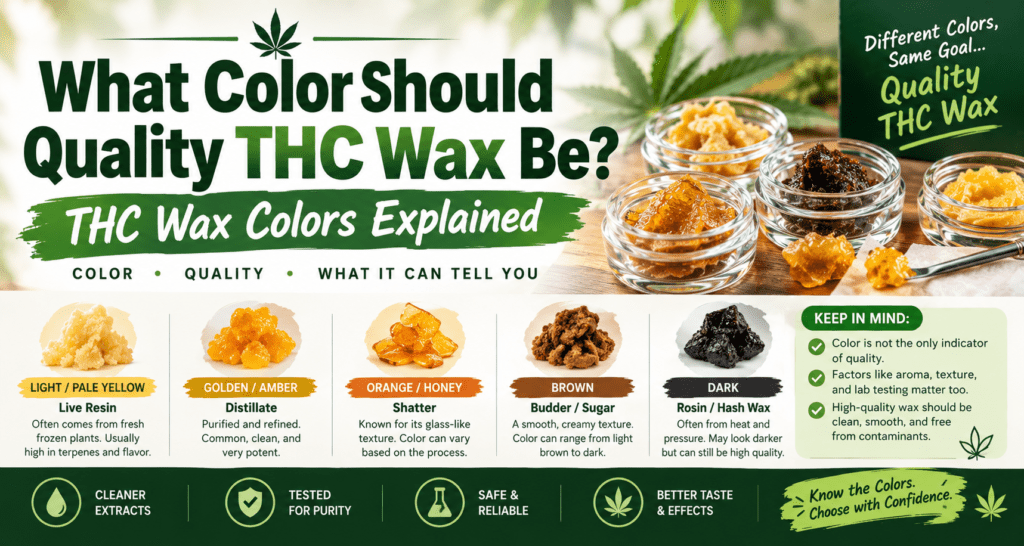 What Color Should Quality THC Wax Be? Weed Wax Colors Explained