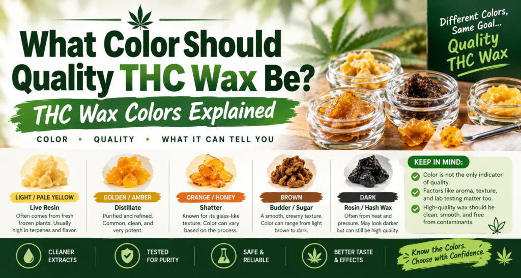 What Color Should Quality THC Wax Be? Weed Wax Colors Explained