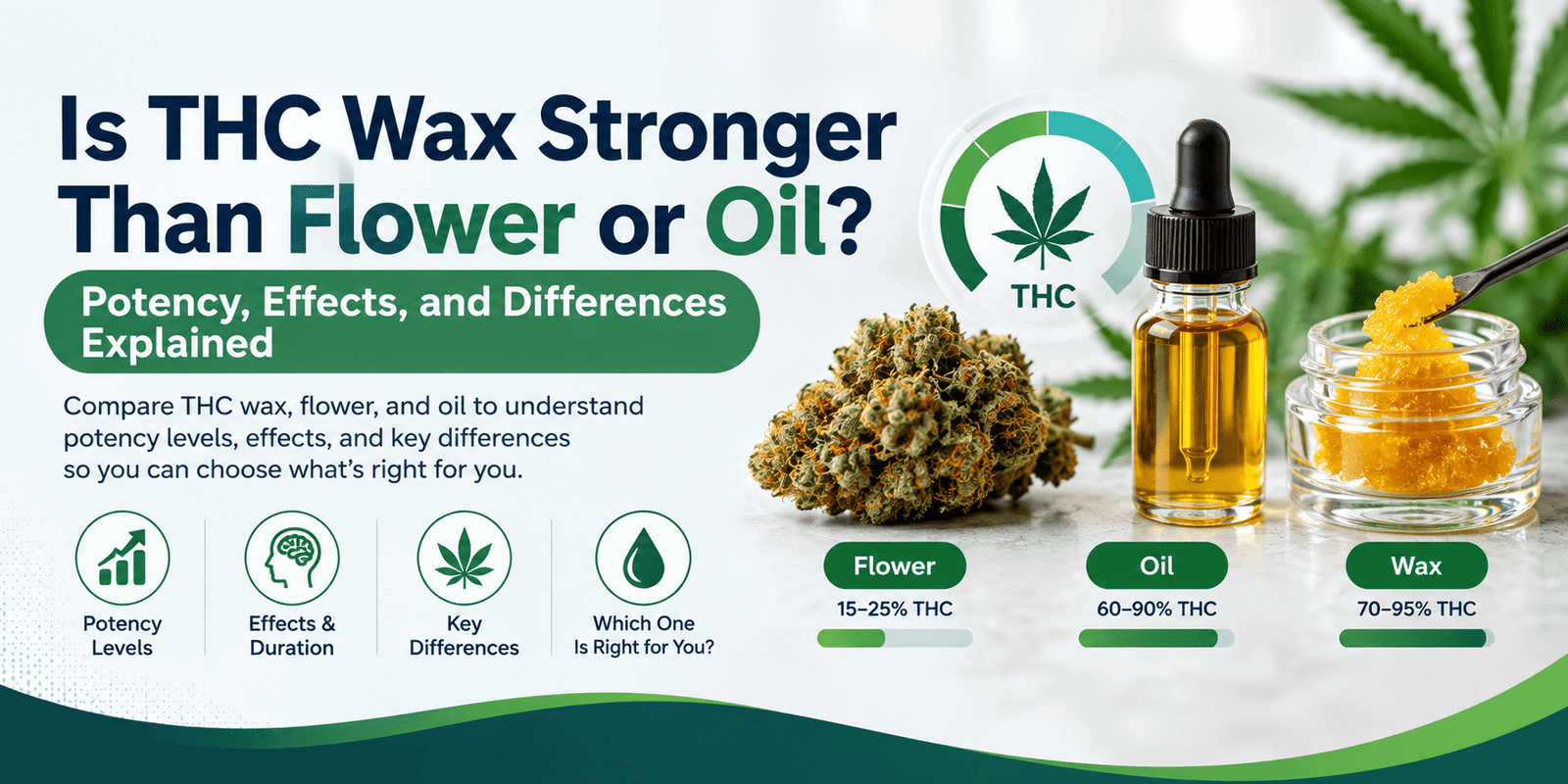 Is THC Wax Stronger Than Flower or Oil? Potency, Effects, and Differences Explained