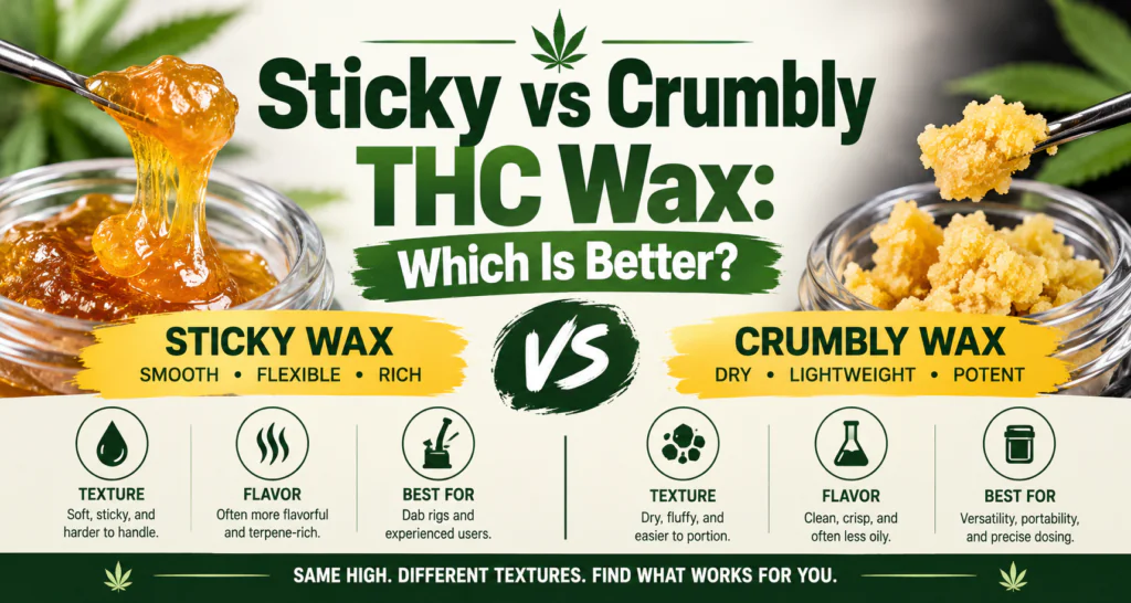 Sticky vs Crumbly THC Wax: Which Is Better?