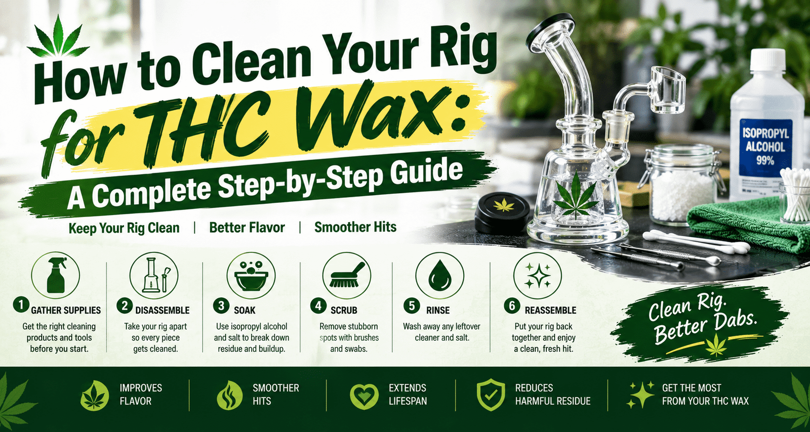 How to Clean Your Rig for THC Wax