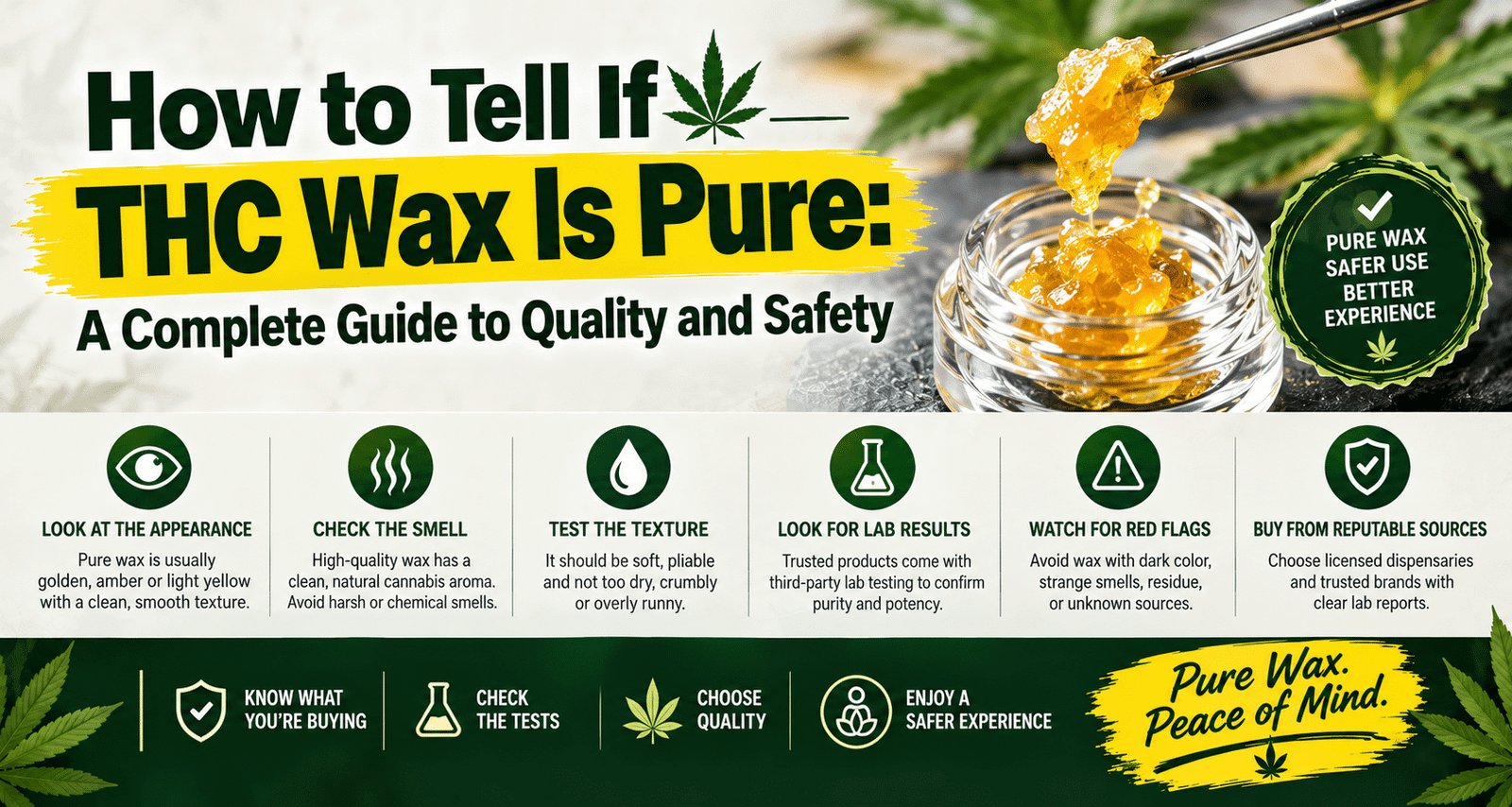 How to Tell If THC Wax Is Pure