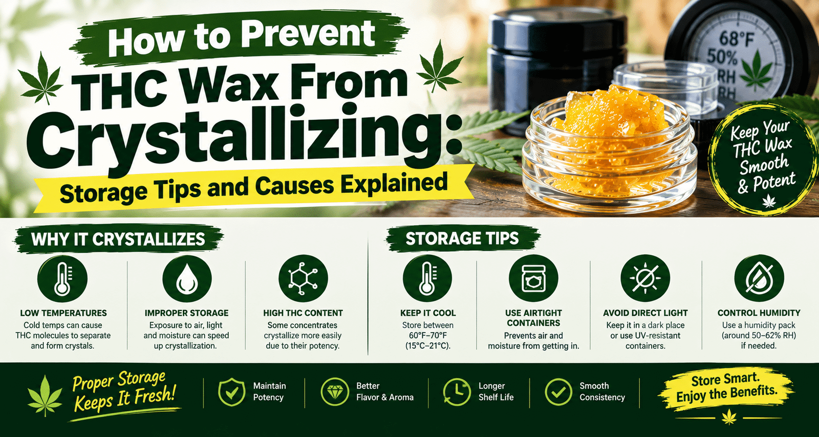 How to Prevent THC Wax From Crystallizing