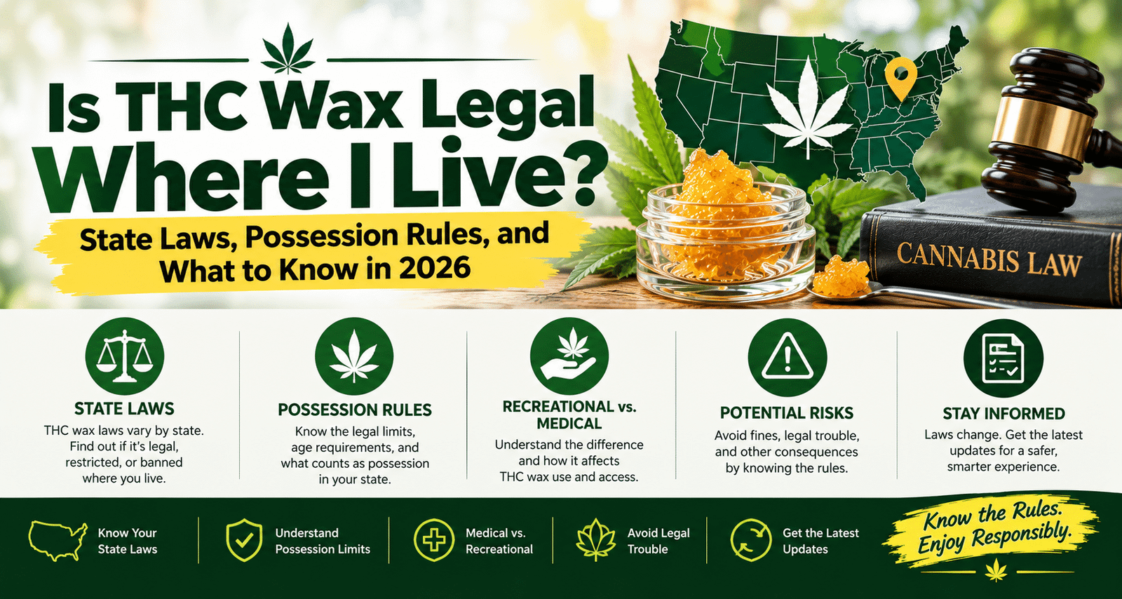 Is THC Wax Legal Where I Live? State Laws, Possession Rules, and What to Know in 2026