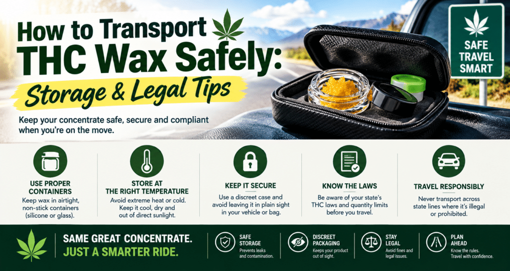 How to Transport THC Wax Safely