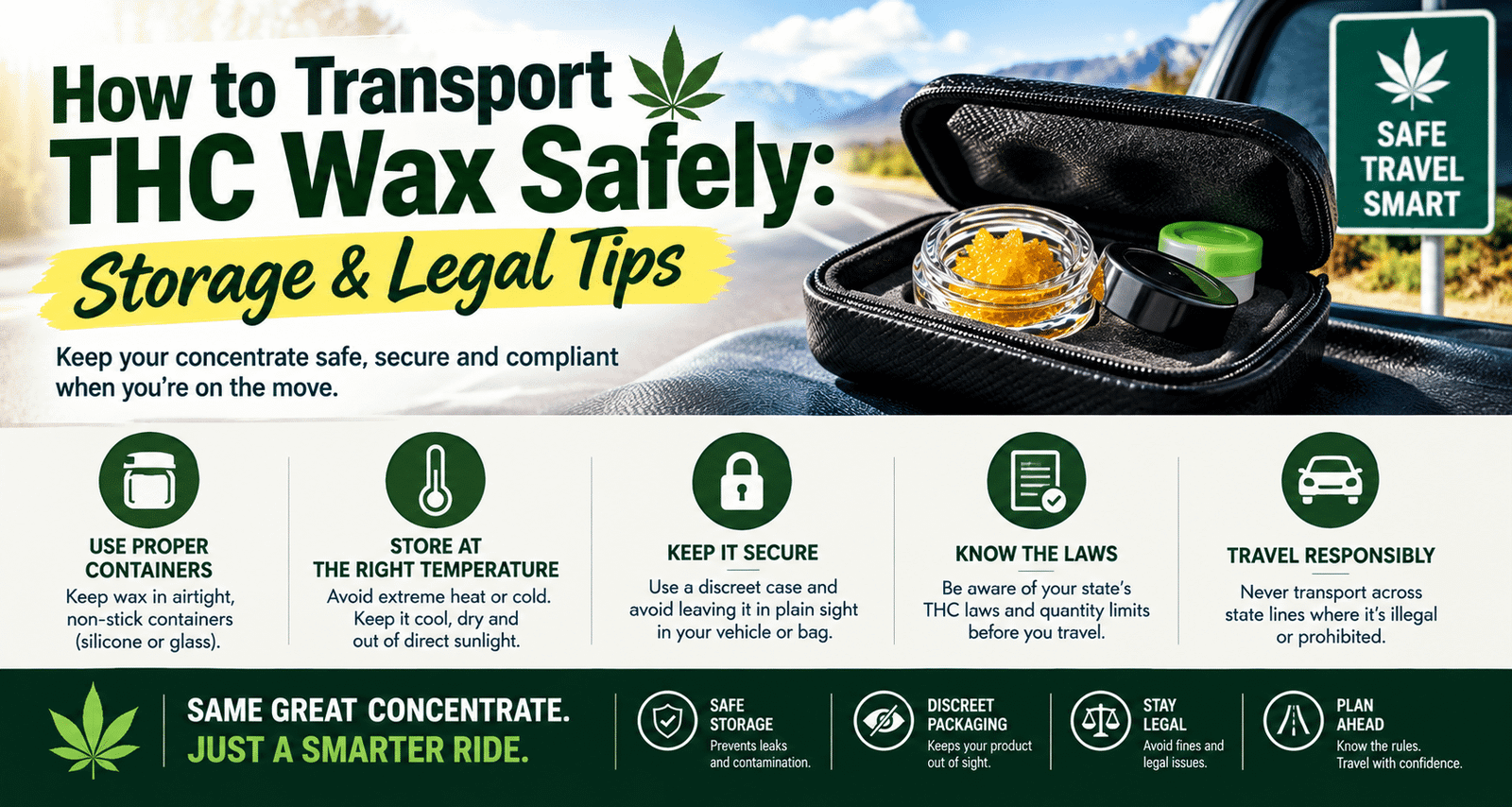 How to Transport THC Wax Safely