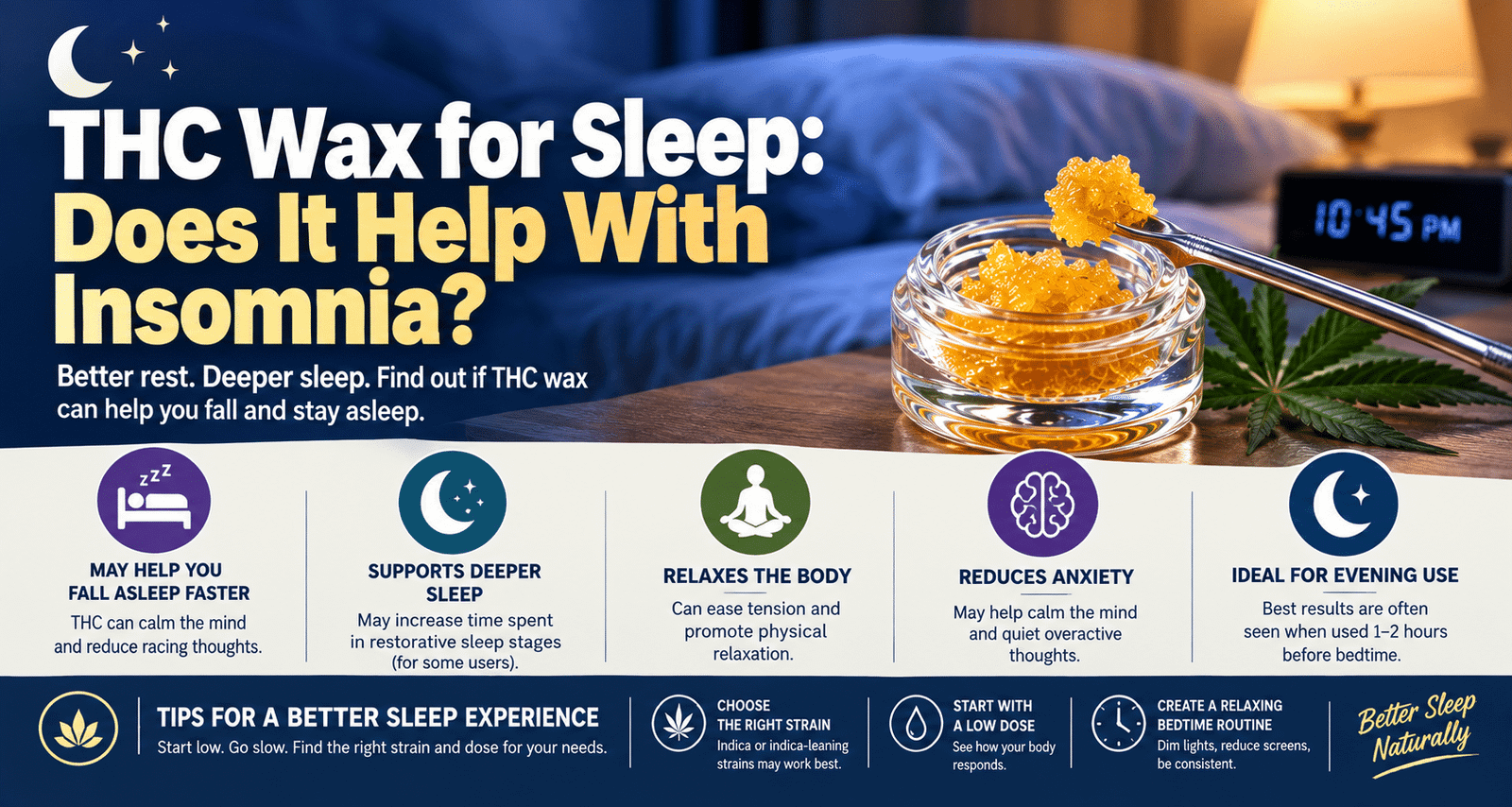 THC Wax for Sleep: Does It Help?